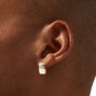 Gold 15MM Wide Clicker Hoop Earrings,