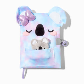 Koala Plush Lock Diary &amp; Mini Notebook,