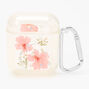 Clear Pressed Flower Silicone Earbud Case Cover - Compatible With Apple AirPods&reg;,