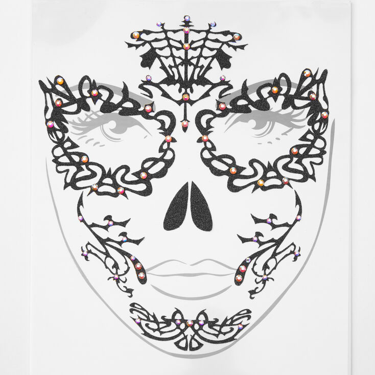 Lace Face Tattoos - Black,