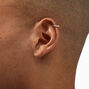 Sterling Silver 20G Cartilage Crystal Hoop Earring,