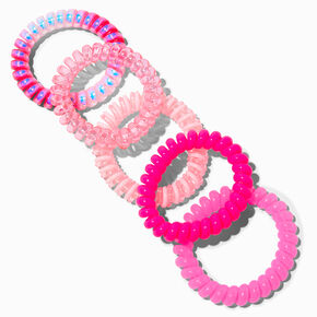Claire&#39;s Club Hot Pink Coil Bracelets - 5 Pack,