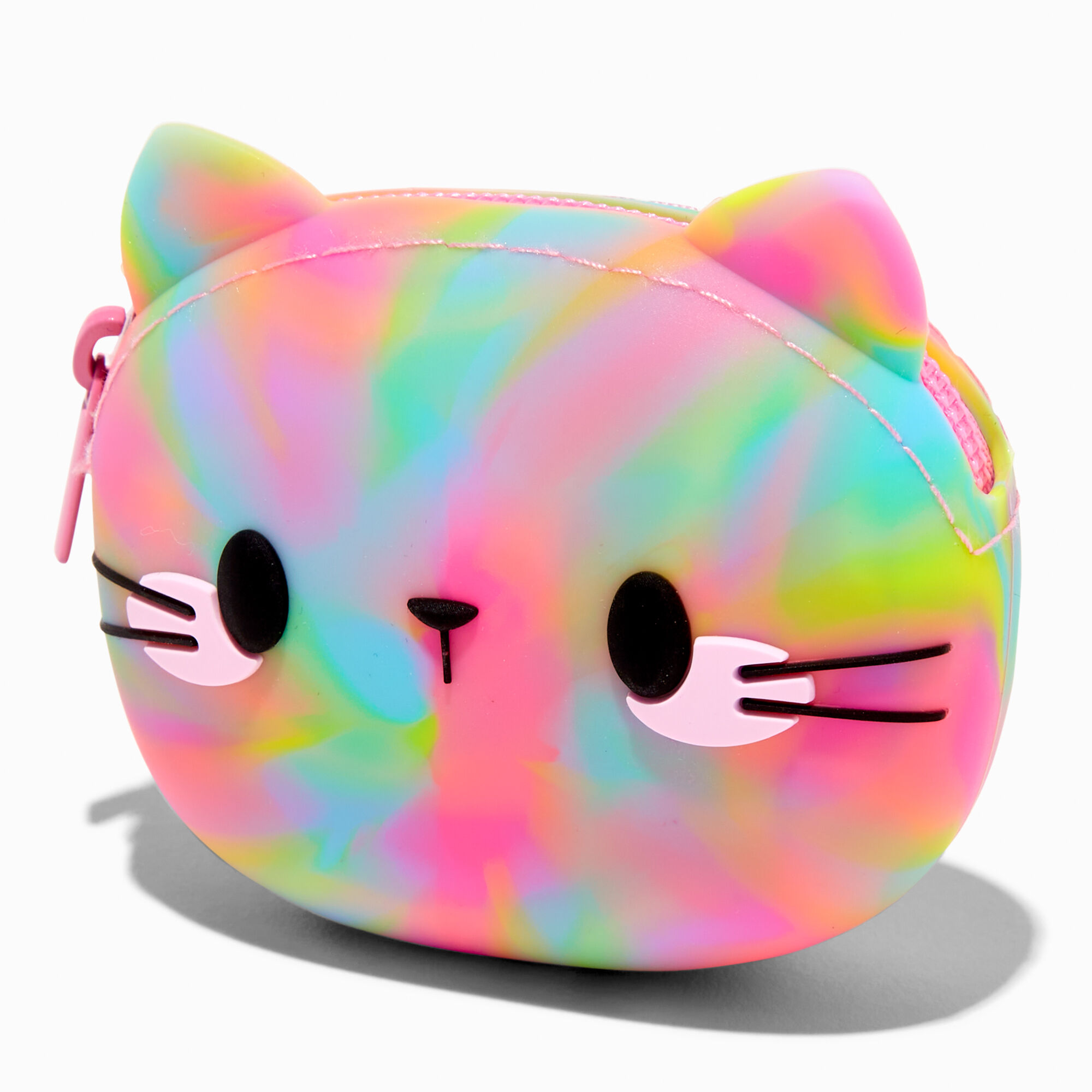 Tie Dye Cat Jelly Coin Purse