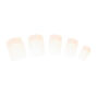 Lot de 24 faux ongles &agrave; bouts paillet&eacute;s,