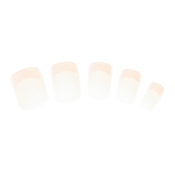 Lot de 24 faux ongles &agrave; bouts paillet&eacute;s,