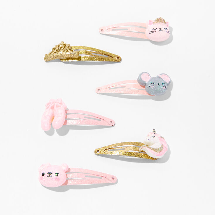 Claire's Barrettes clic clac ballerine à paillettes Club Claire's - Lot de 6