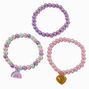 Claire&#39;s Club Pastel Pearl Beaded Stretch Bracelets &#40;3 Pack&#41;,