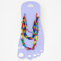 Rainbow Cord Anklets - 3 Pack,