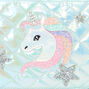 Claire&#39;s Club Mint Sparkle Unicorn Duffle Bag,