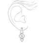 Silver Rhinestone Mini Scalloped V Jewelry Set - 2 Pack,