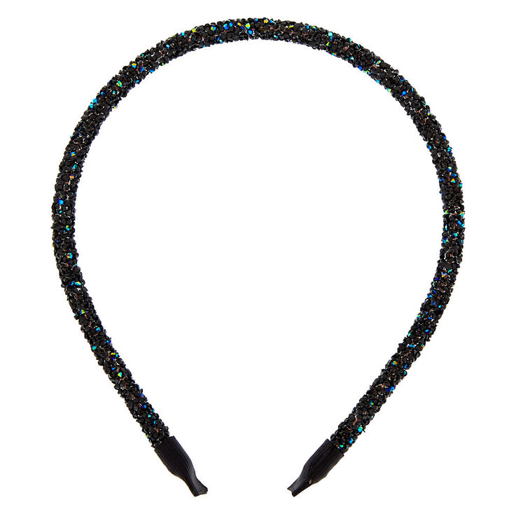 Holographic Gem Headband - Black,