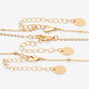 Gold Sand Dollar Pendant &amp; Shell Choker Necklaces - 3 Pack,