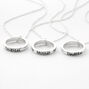 Best Friends Mother Daughter Circle Pendant Necklaces - 3 Pack,