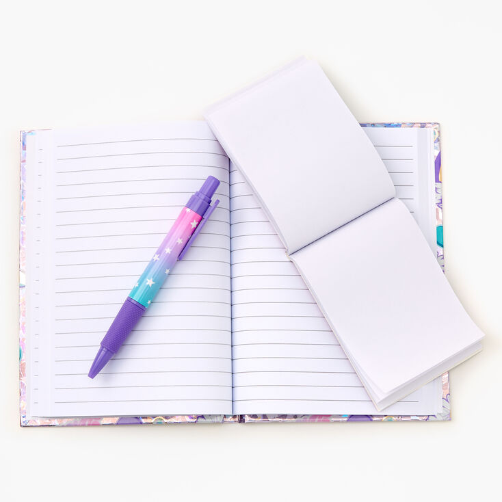 Ensemble d&rsquo;articles de papeterie Dreamer Unicorn - Lilas,