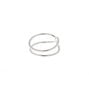 Sterling Silver Double Row Faux Nose Ring,