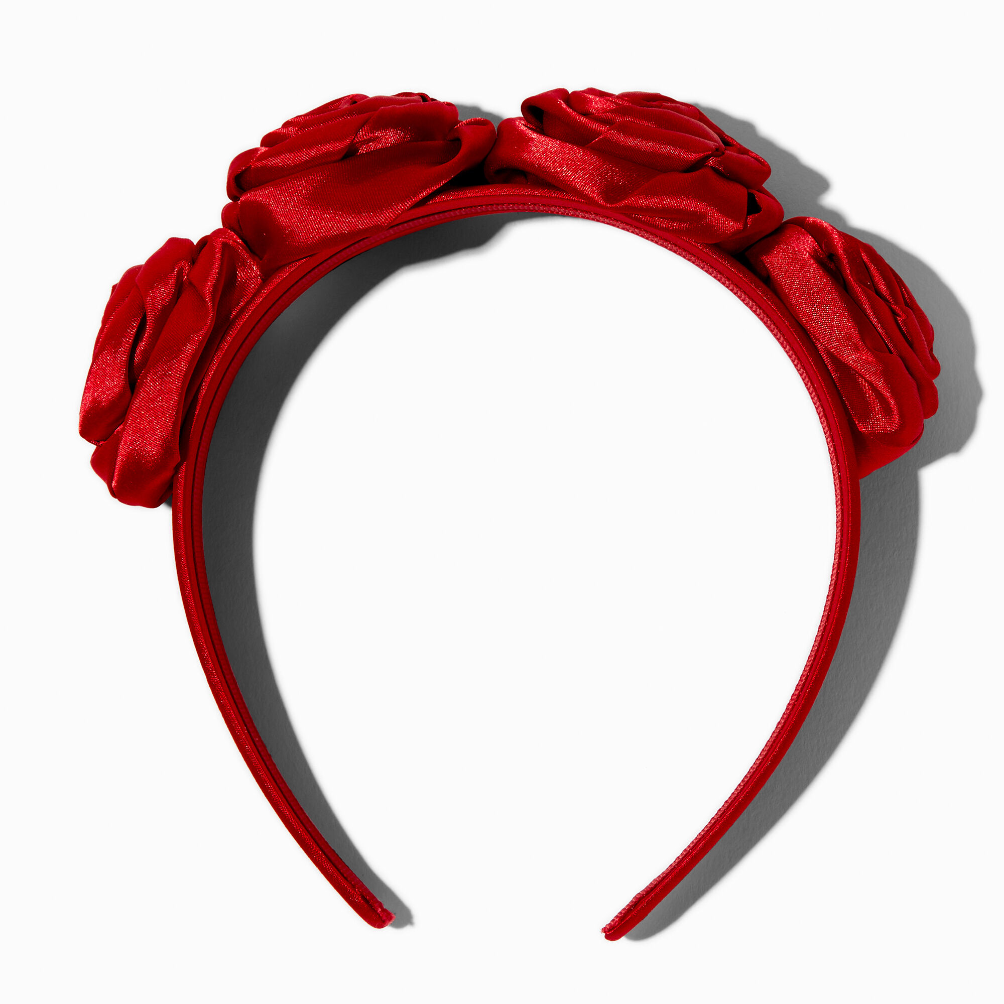 View Claires Roses Floral Headband Red information