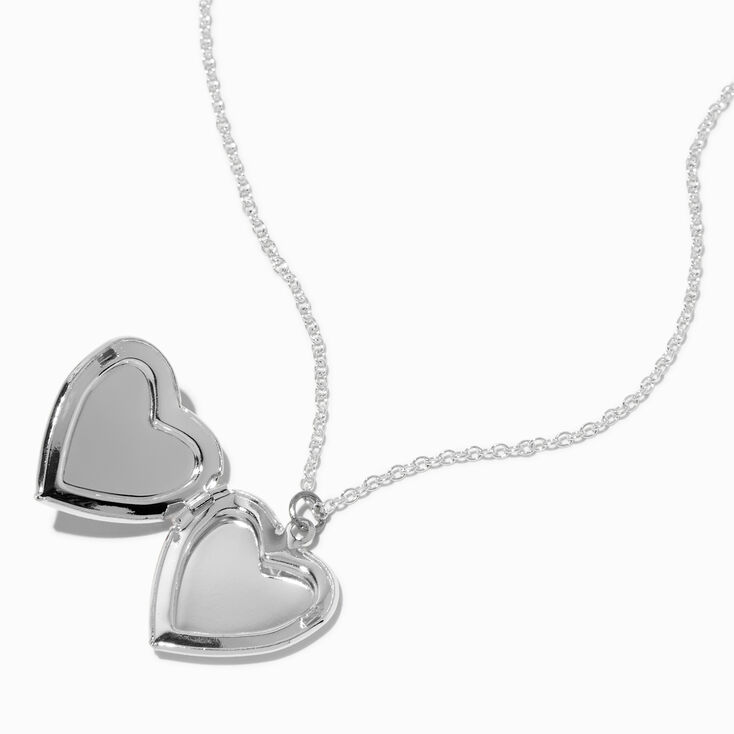 Claire&#39;s Club Rainbow Locket Silver-tone Necklace,