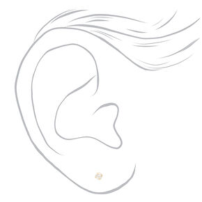 Round Diamond Stud Earrings 1/10 ct. tw. 14k Yellow Gold,
