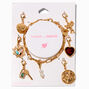 T H E M E x Claire&#39;s Gold-tone Gem Charm Bracelet,