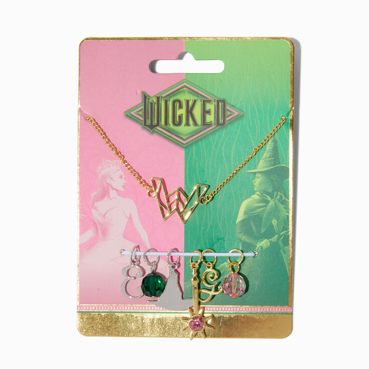 Collier en m&eacute;taux mixtes multi breloques Wicked&trade;,