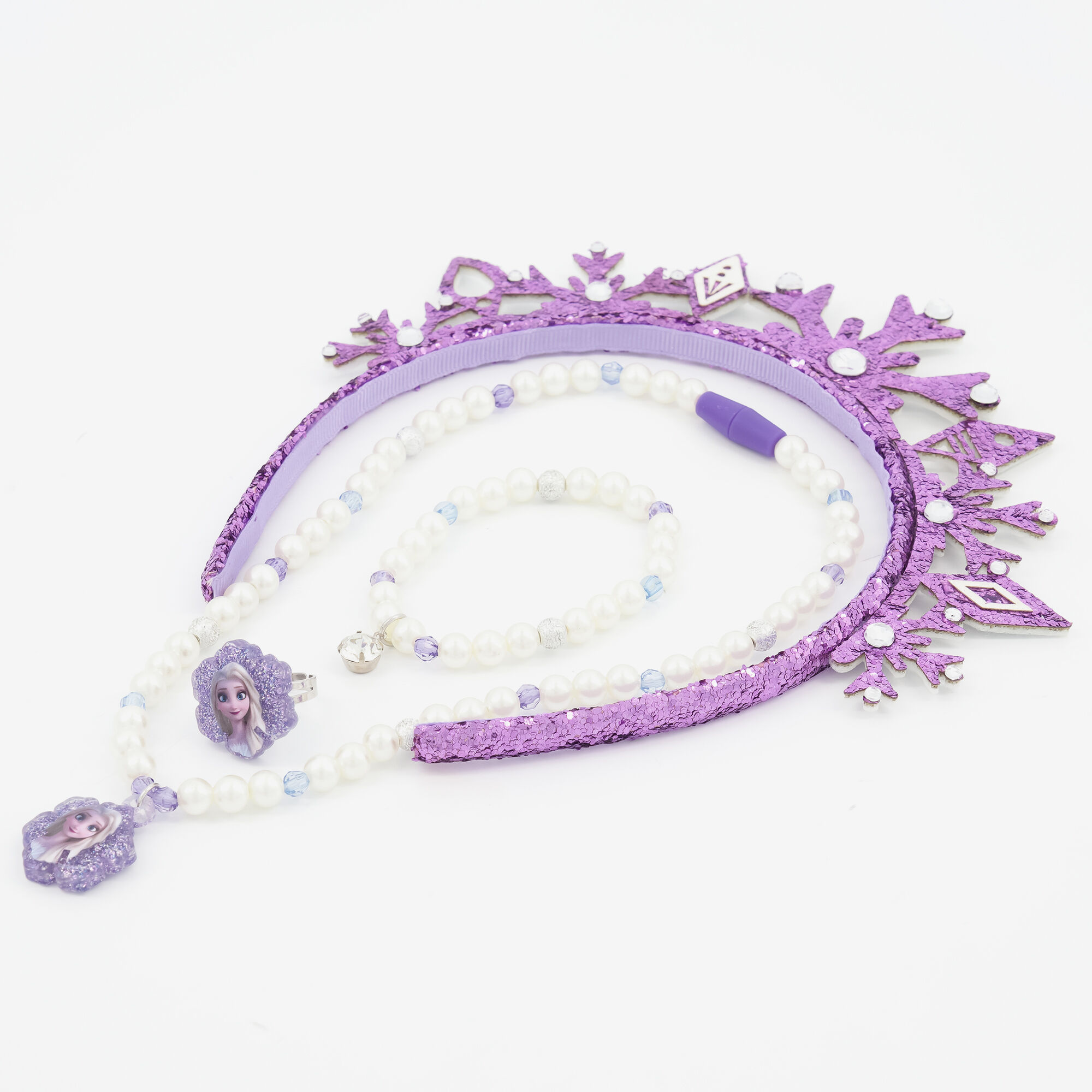 Bracelet & Ring UK Earrings Purple Crystal Hearts Love Jewellery Set Necklace