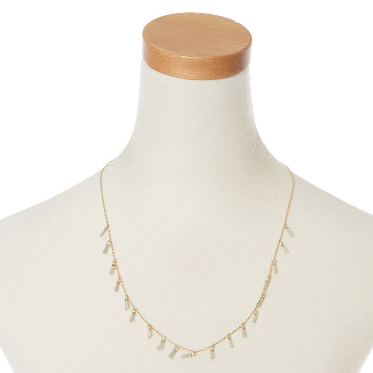 Silver Tassel Statement Necklace,