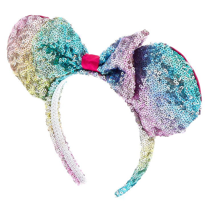 Disney® Minnie Mouse Rainbow Sequined Ears Headband