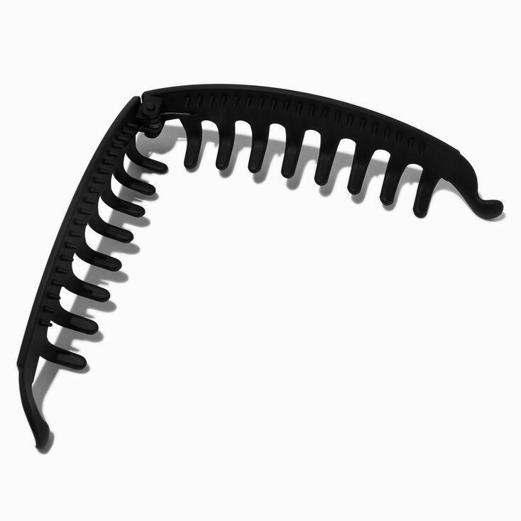Matte Black Banana Hair Claw,