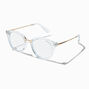 Solar Blue Light Reducing Clear Metal Oval Clear Lens Frames,