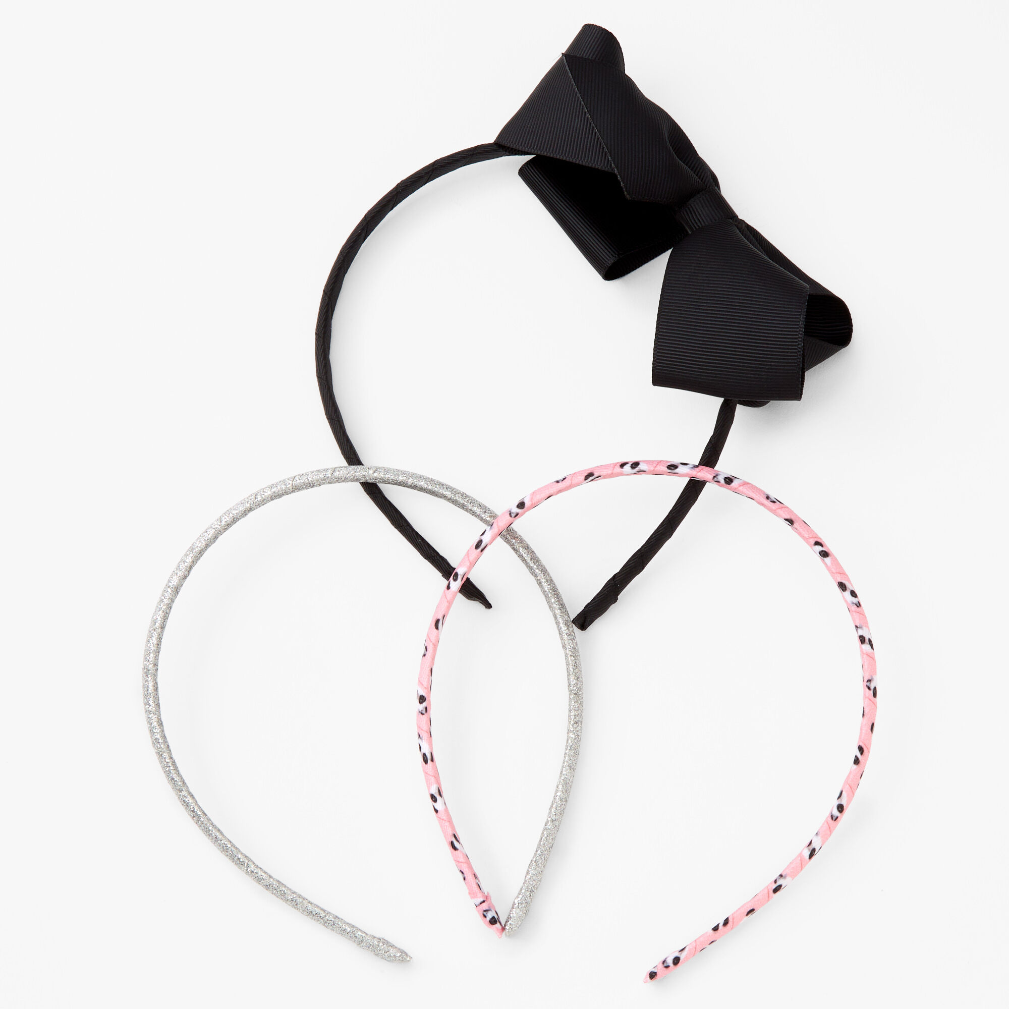 Claire's Club Panda Print Headband Set - 3 Pack,