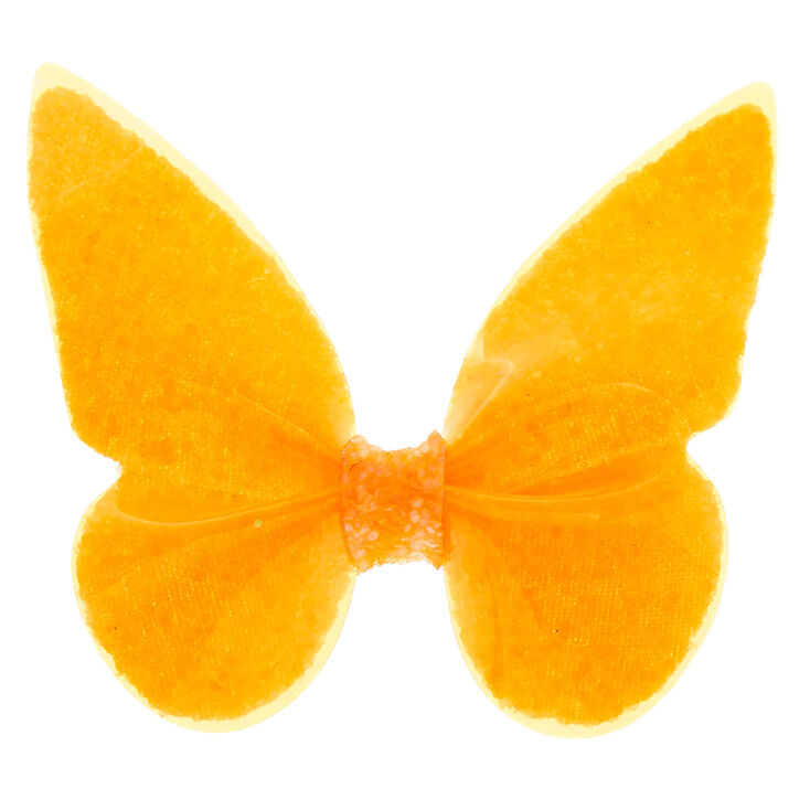 Barrette &agrave; cheveux papillon fluo - Orange,