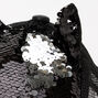 Sequin Cat Face Baseball Cap - Black,