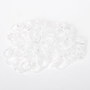 Claire&#39;s Club Clear Mini Hair Ties - 150 Pack,