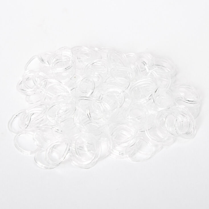 Claire's Club Mini Hair Ties - Clear, 150 Pack