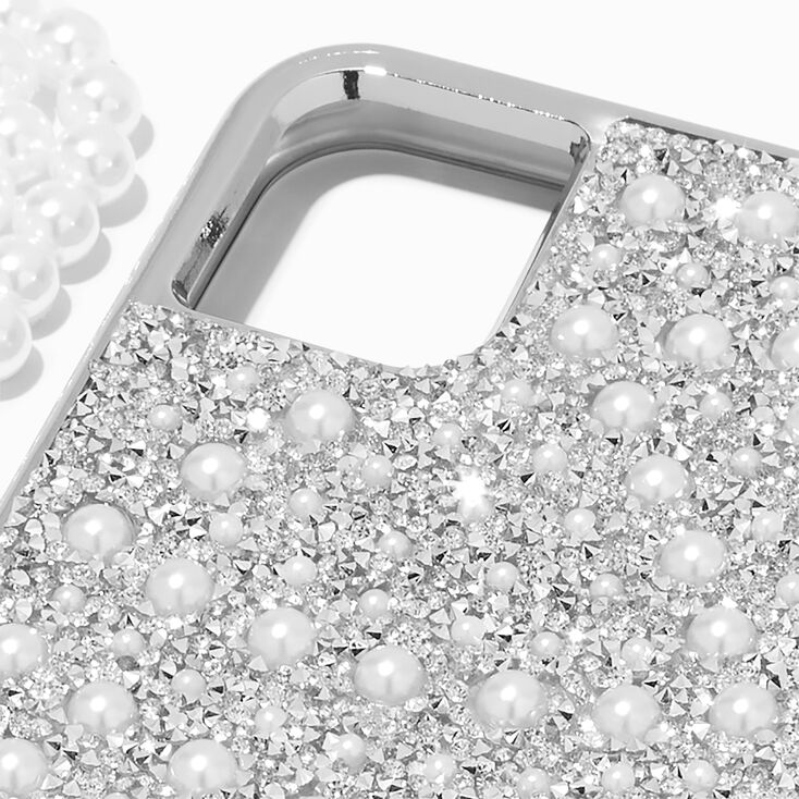 Pearl &amp; Crystal Phone Case With Strap - Fits iPhone&reg; XR/11,