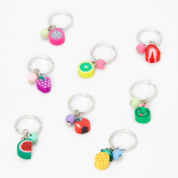 Festival Fruit Hair Rings - 8 Pack,