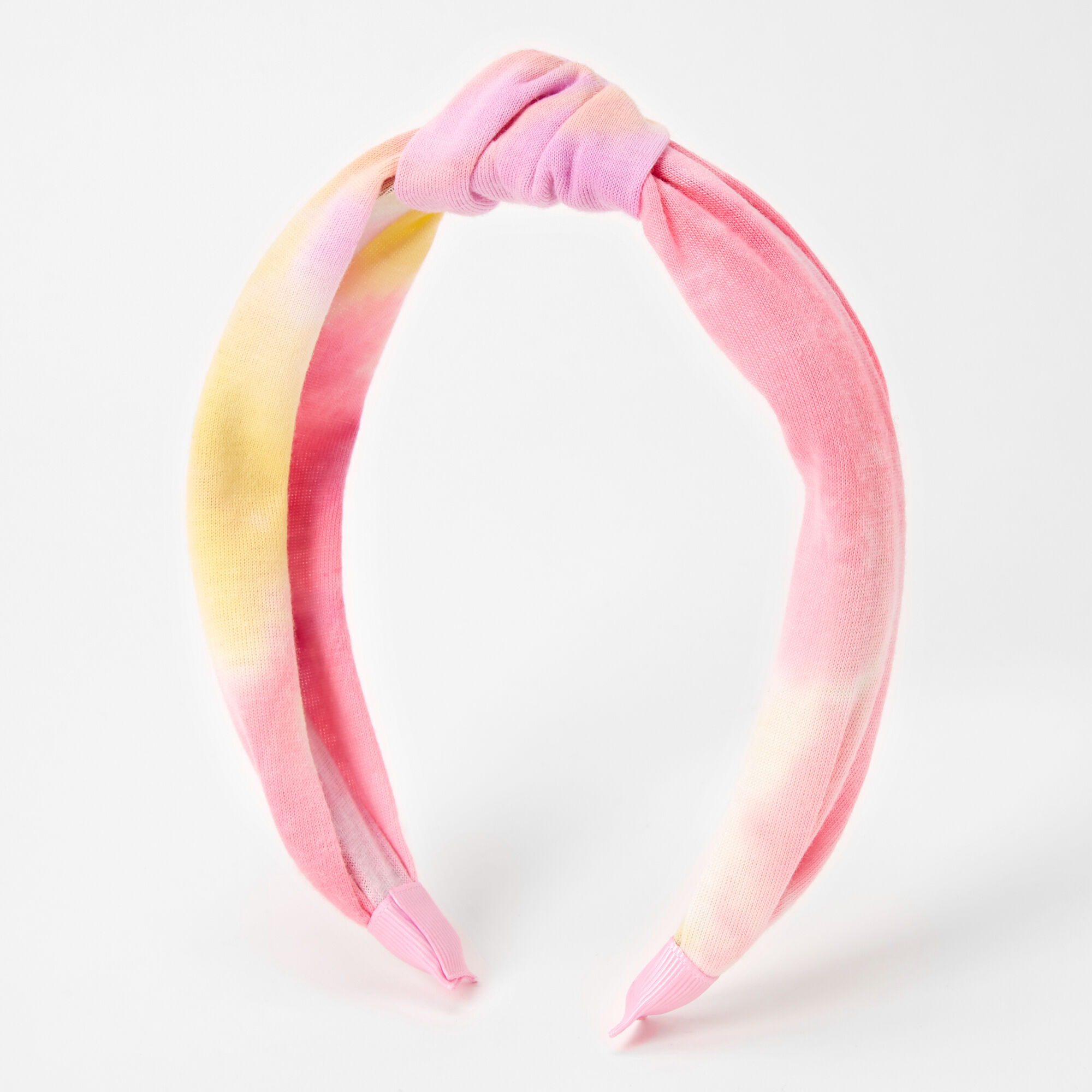 Pink & Yellow Tie Dye Knotted Headband