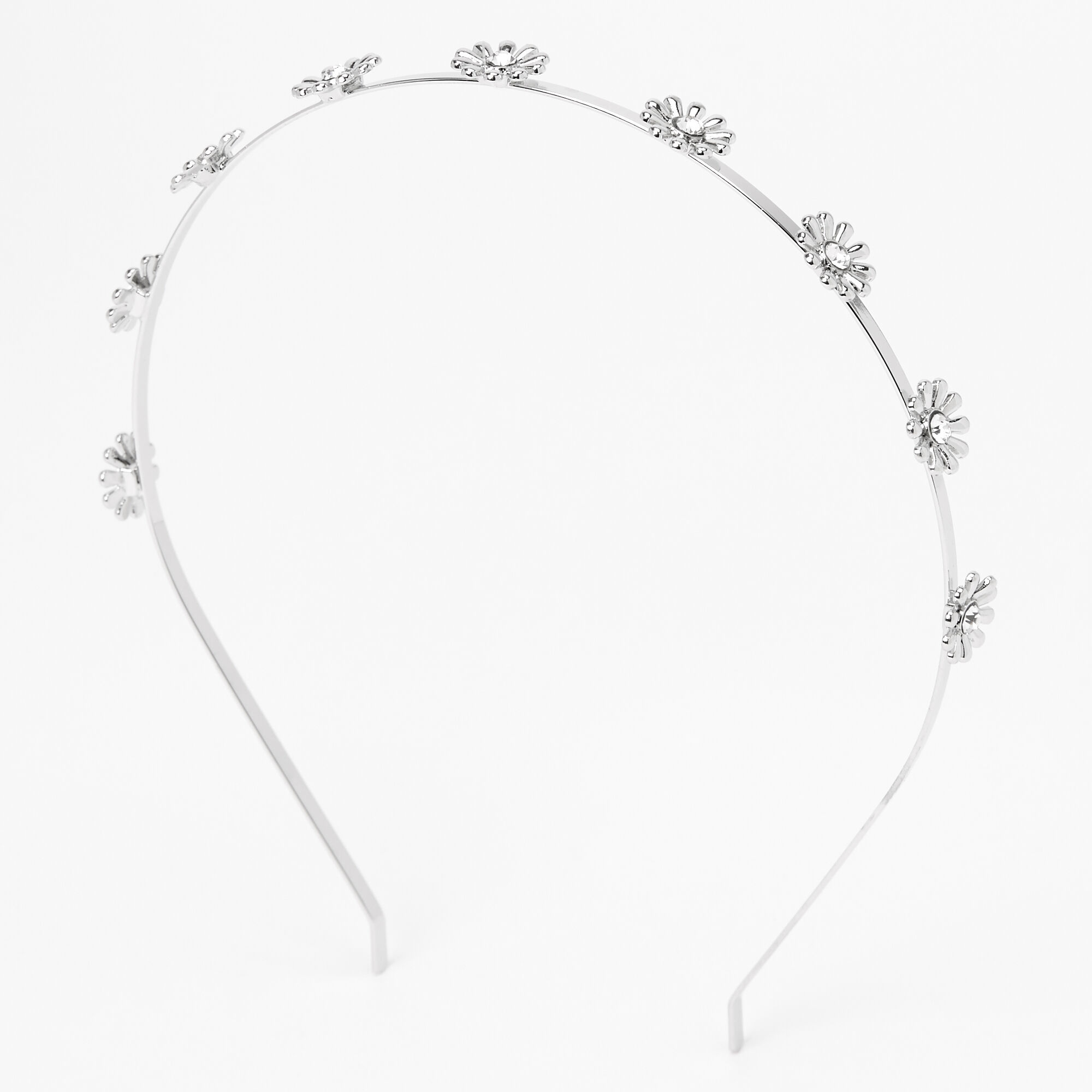 Silver Daisy Headband,