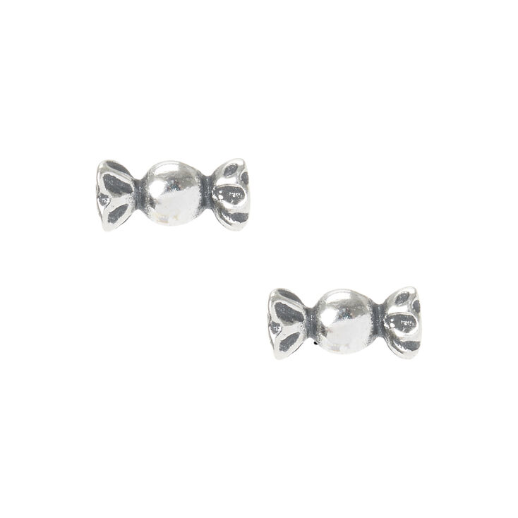Sterling Silver Candy Treat Stud Earrings,