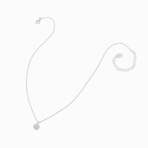 Silver-tone Cubic Zirconia Round Halo Jewelry Set - 2 Pack,