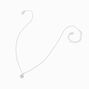 Silver-tone Cubic Zirconia Round Halo Jewelry Set - 2 Pack,
