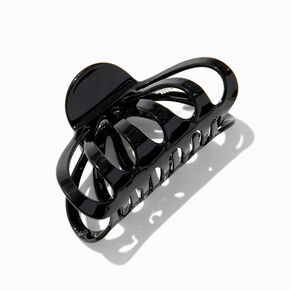 Black Large Clamshell Hair Claw,