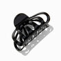 Black Large Clamshell Hair Claw,
