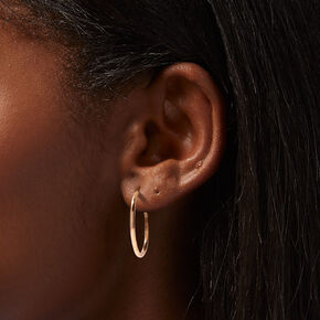 Gold-tone 30mm Hoop Earrings,