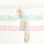 Ras-de-cou effet tatouage phosphorescent c&oelig;ur pastel best friends - Lot de 3,