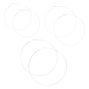 Silver Hoop Earring Set,