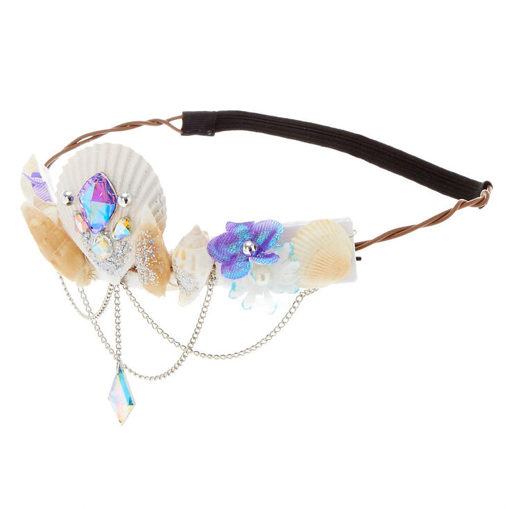 Light Up Mermaid Seashell Crown Headwrap,