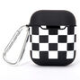 Black &amp; White Checkered Silicone Earbud Case Cover - Compatible With Apple AirPods&reg;,