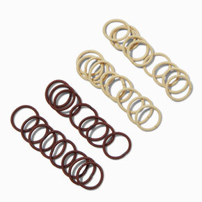 Brown &amp; Blond Hair Ties - 3o Pack,