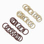 Brown &amp; Blond Hair Ties - 3o Pack,